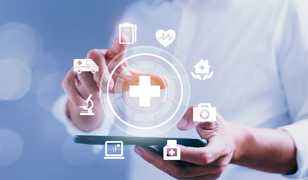 Healthcare professionals collaborating